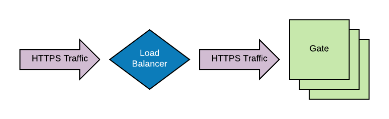 SSL terminated at server through load balancer