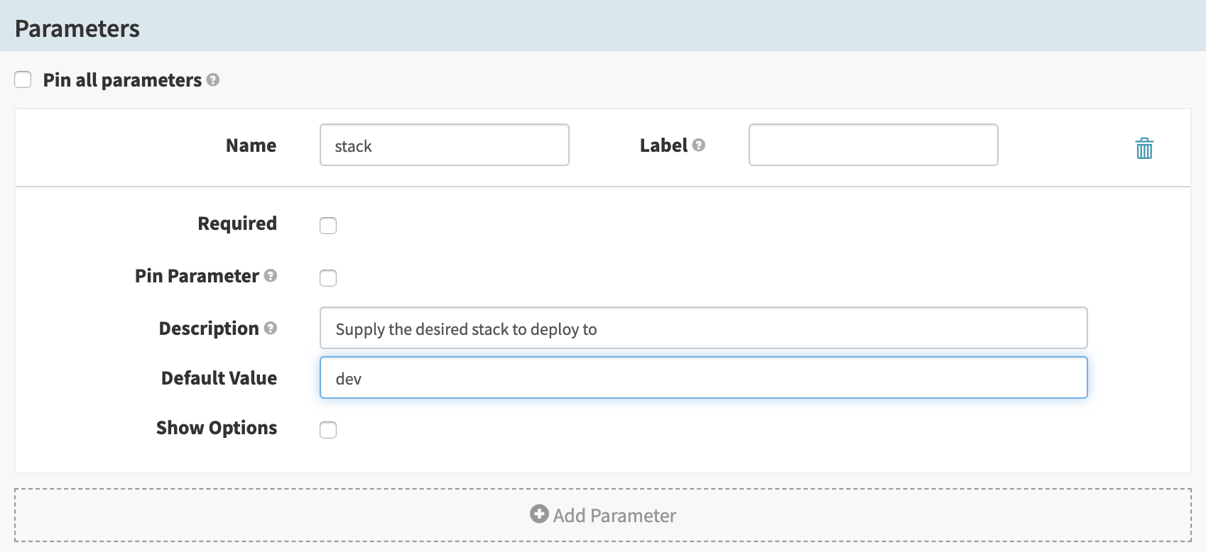 For more information on how to use pipeline parameters, see the pipeline expressions guide .